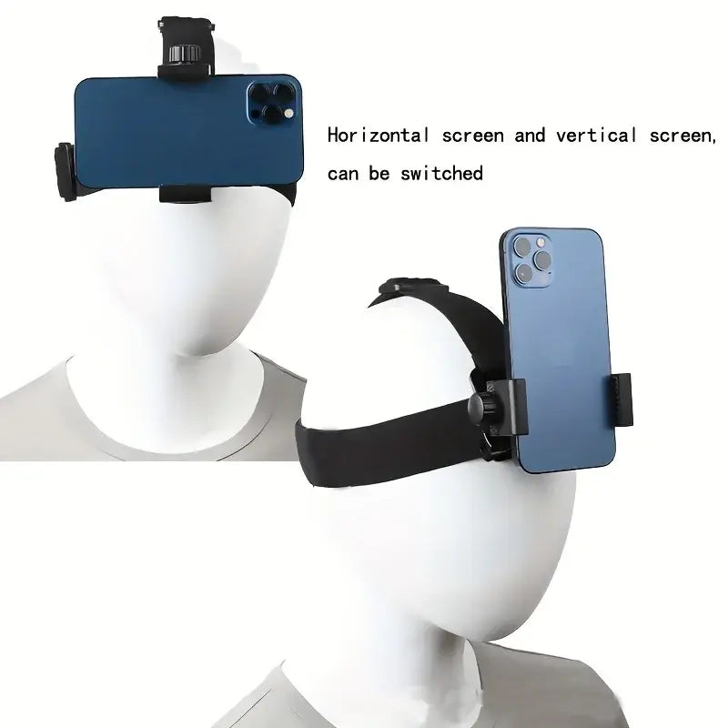 ADJUSTABLE HEAD MOUNTED MOBILE PHONE