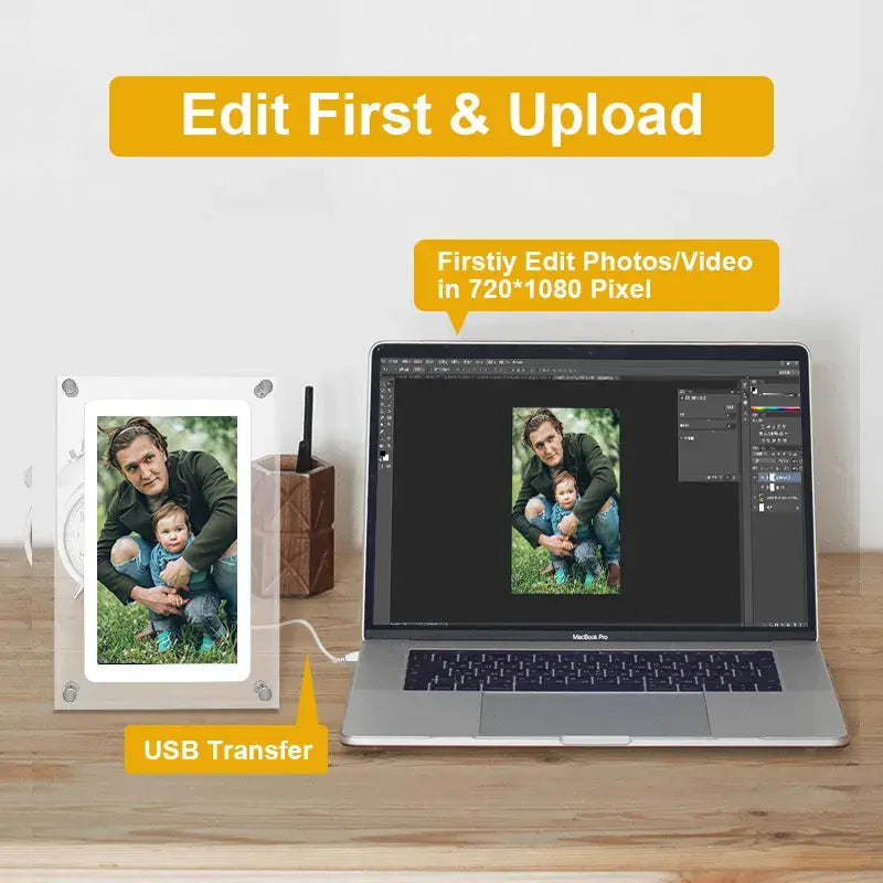 ACRYLIC DIGITAL PHOTO FRAME GIFT