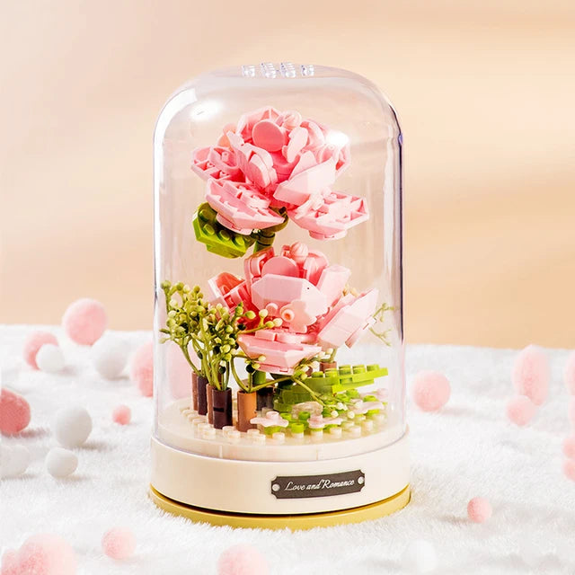 ROMANTIC MUSIC BOX WITH FLOWERS