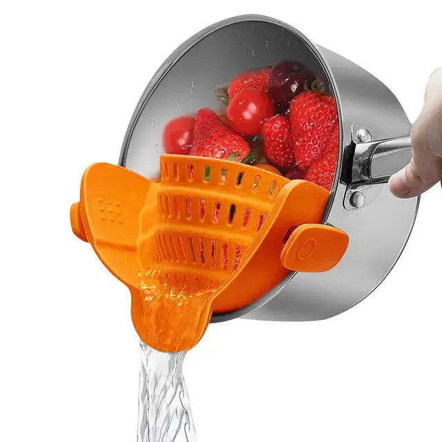 CLIP-ON SILICONE DRAINER STRAINER