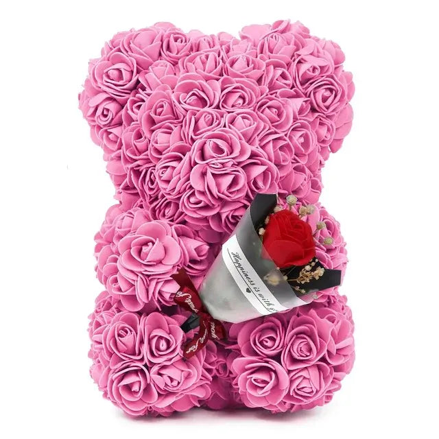 FLOWER ROSE TEDDY BEAR