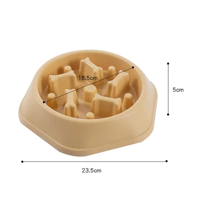 PET SLOW FEEDER BONE DESIGN BOWL