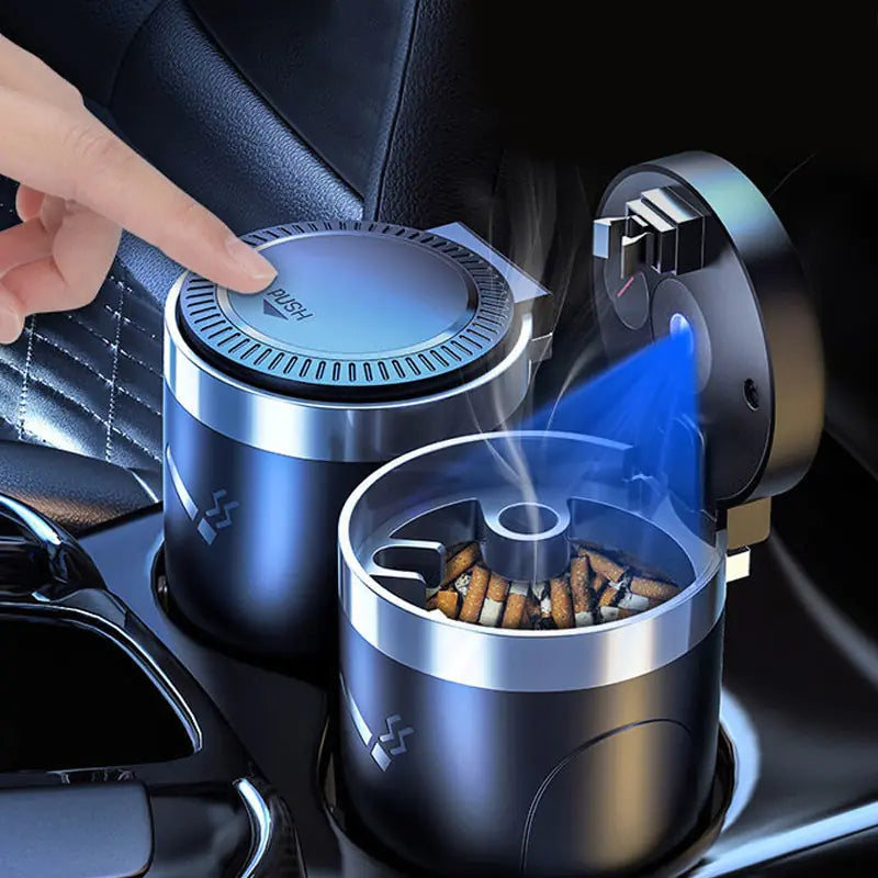 CAR CIGARETTE ASHTREY WITH LED LIGHT