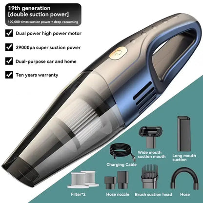 PORTABLE WIRELESS VACUUM CLEANER