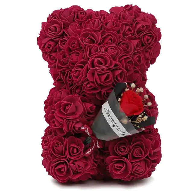 FLOWER ROSE TEDDY BEAR