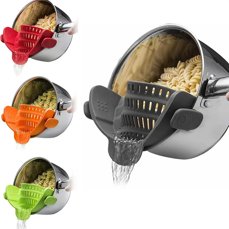 CLIP-ON SILICONE DRAINER STRAINER