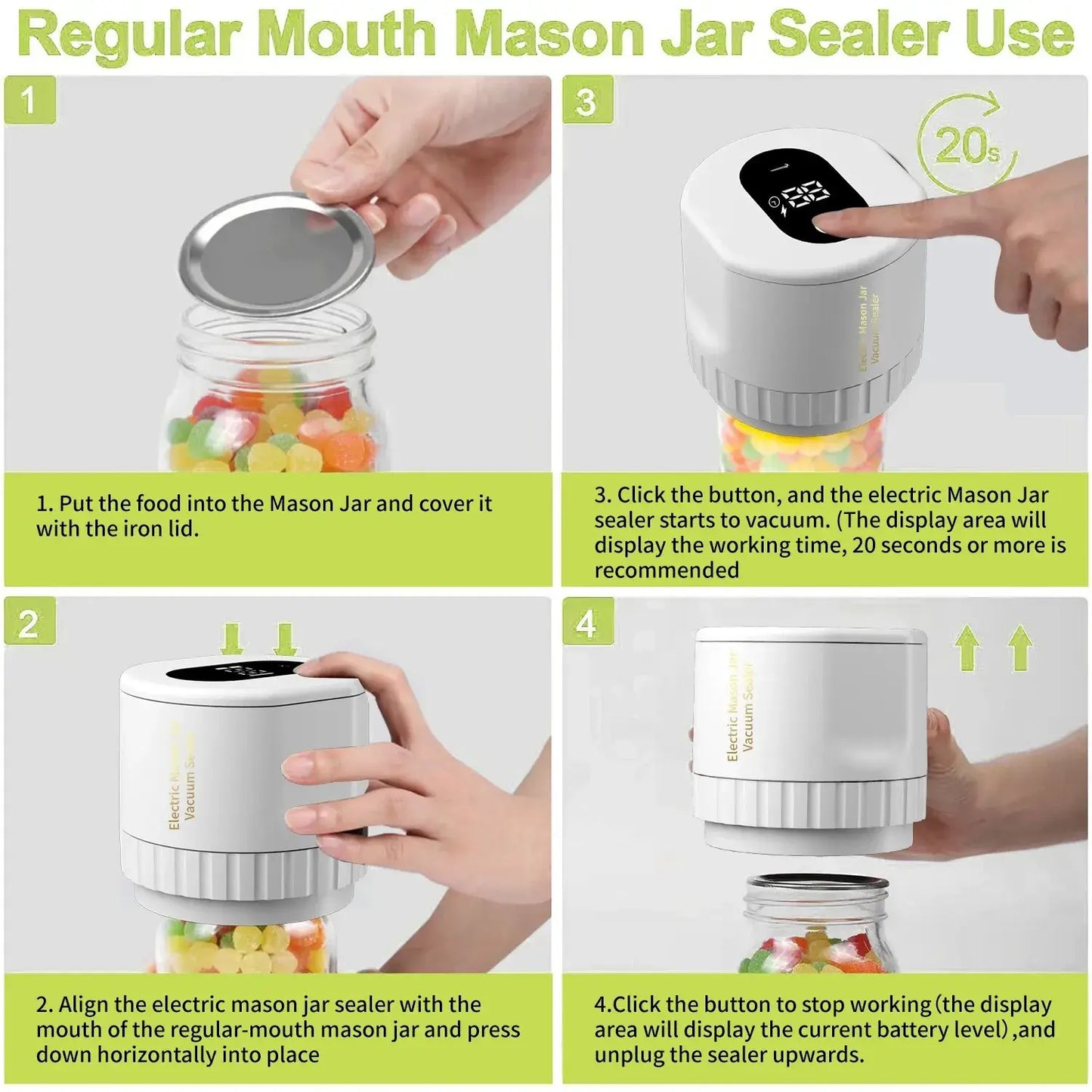 ELECTRIC JAR VACUUM SEALER