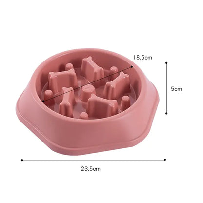 PET SLOW FEEDER BONE DESIGN BOWL