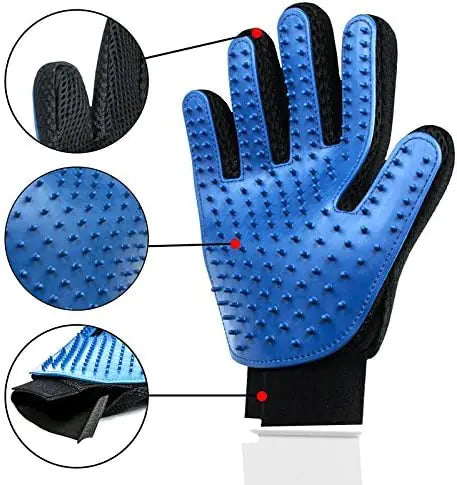 ANTI-HAIR GROOMING GLOVE FOR PETS