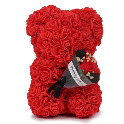 FLOWER ROSE TEDDY BEAR