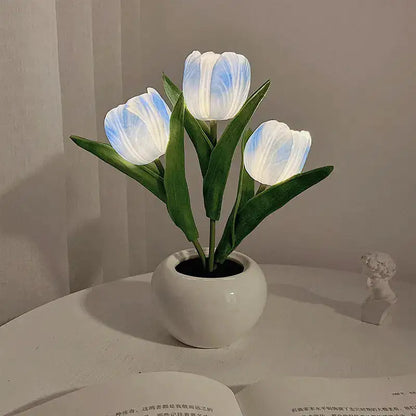 LED TULIP LAMP WITH NIGHT MODE