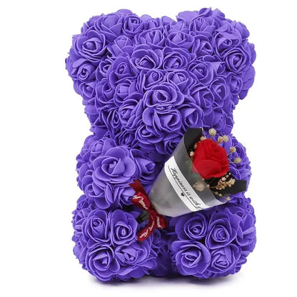 FLOWER ROSE TEDDY BEAR