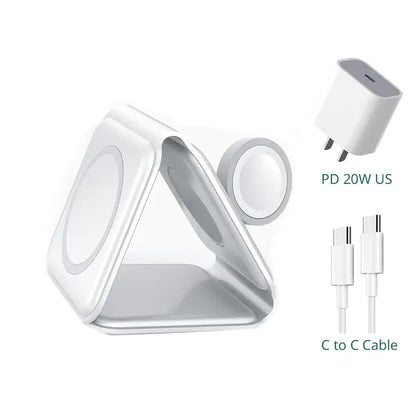 MAGNETIC 3 IN 1 WIRELESS FOLDABLE CHARGER