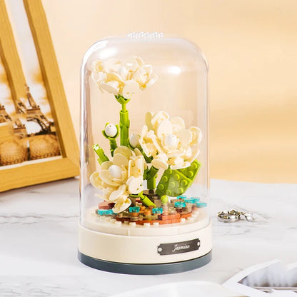 ROMANTIC MUSIC BOX WITH FLOWERS