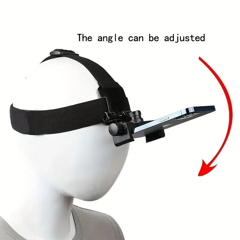 ADJUSTABLE HEAD MOUNTED MOBILE PHONE