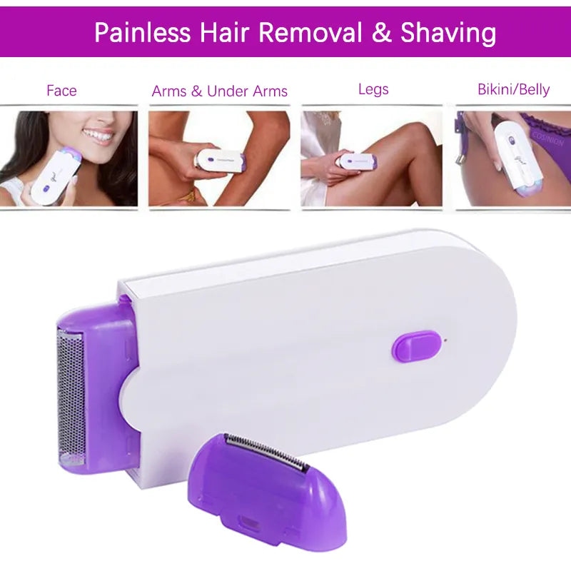 WATERPROOF PAINLESS HAIR REMOVAL WITH SAFELY SENSOR