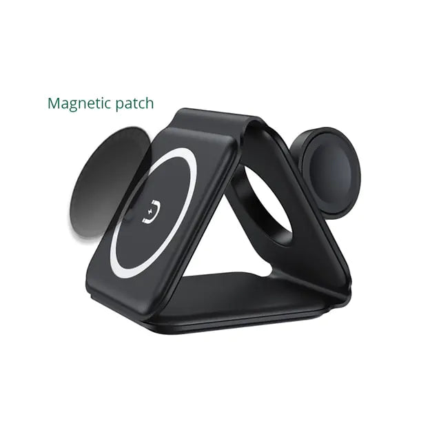 MAGNETIC 3 IN 1 WIRELESS FOLDABLE CHARGER