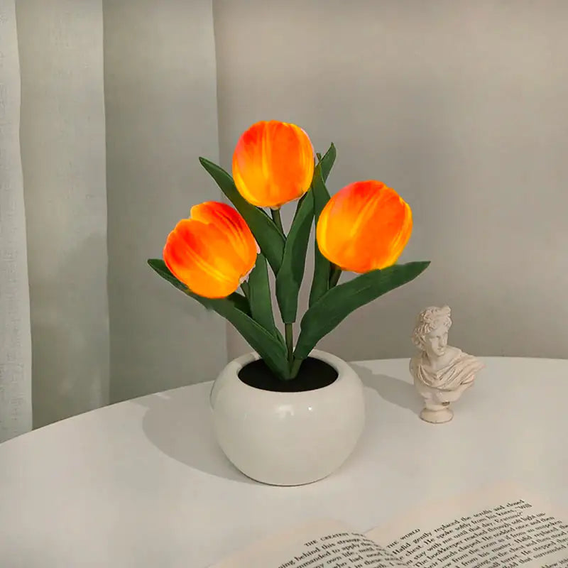 LED TULIP LAMP WITH NIGHT MODE