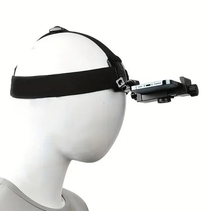 ADJUSTABLE HEAD MOUNTED MOBILE PHONE