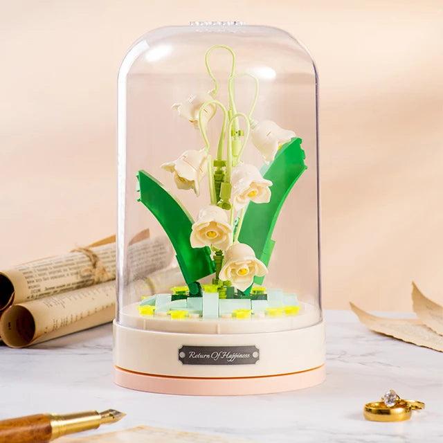 ROMANTIC MUSIC BOX WITH FLOWERS