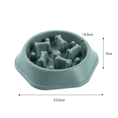 PET SLOW FEEDER BONE DESIGN BOWL